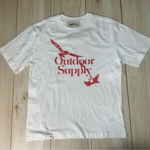 NWT RC Outdoor Supply T Shirt Mens‎ White Graphic Logo PacSun Size Small
